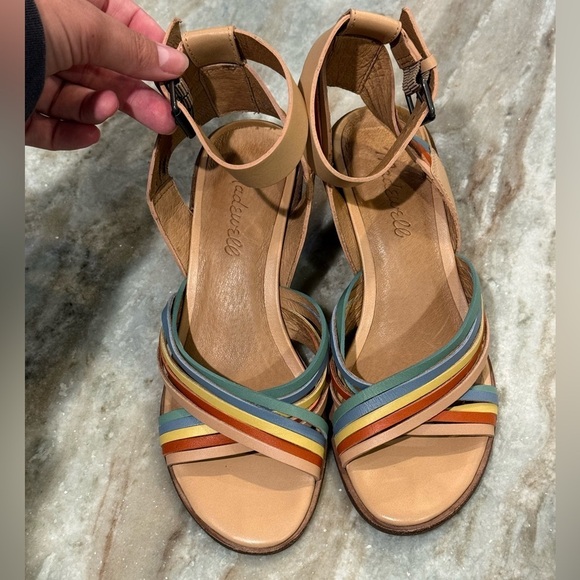 Women’s MADEWELL Samira rainbow leather sandal- Size 5 - Picture 3 of 7